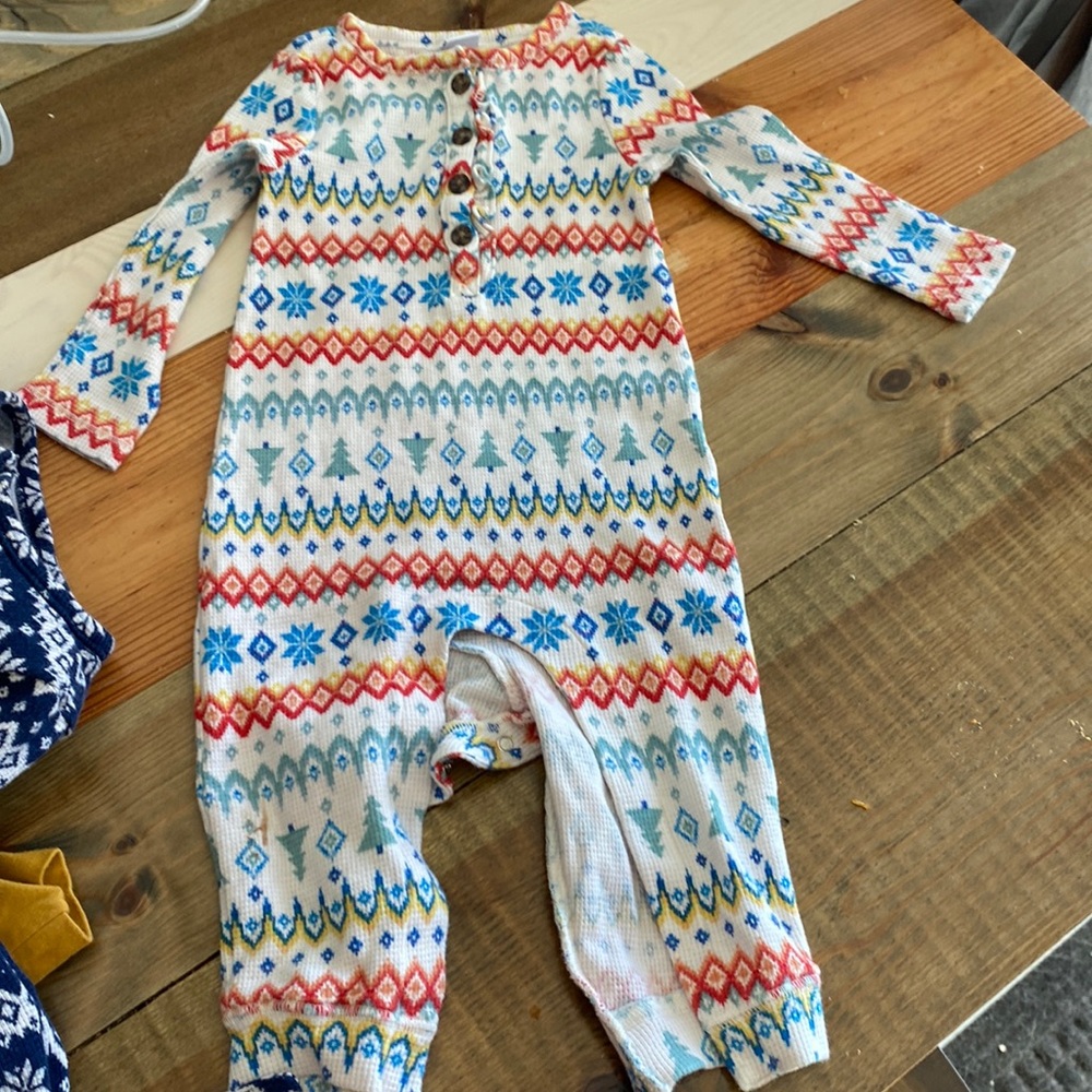Winter sleeps toddler